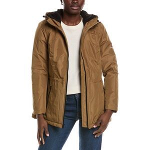 London Fog Womens  Medium Rain Coat, Brown